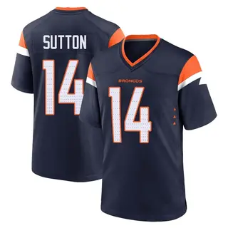 Denver Broncos Youth Courtland Sutton Game Alternate Jersey - Navy