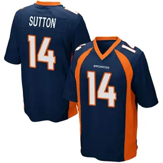Denver Broncos Youth Courtland Sutton Game Alternate Jersey - Navy Blue