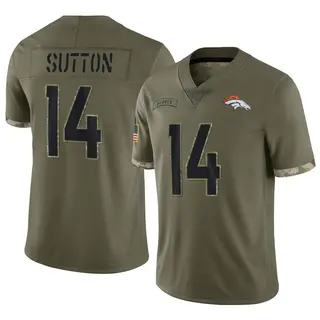 Denver Broncos Youth Courtland Sutton Limited 2022 Salute To Service Jersey - Olive