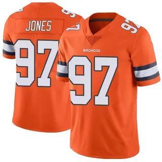 Denver Broncos Youth D.J. Jones Limited Color Rush Vapor Untouchable Jersey - Orange