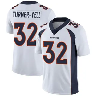 Denver Broncos Youth Delarrin Turner-Yell Limited Vapor Untouchable Jersey - White