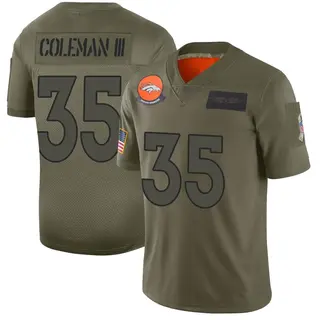 Denver Broncos Youth Douglas Coleman III Limited 2019 Salute to Service Jersey - Camo