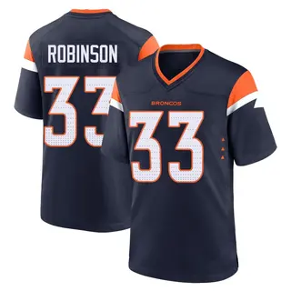 Denver Broncos Youth Jaden Robinson Game Alternate Jersey - Navy