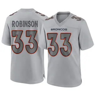 Denver Broncos Youth Jaden Robinson Game Atmosphere Fashion Jersey - Gray