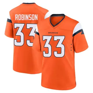 Denver Broncos Youth Jaden Robinson Game Jersey - Orange