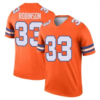 Denver Broncos Youth Jaden Robinson Legend Alternate Mile High Collection 1977 Throwback Jersey - Orange