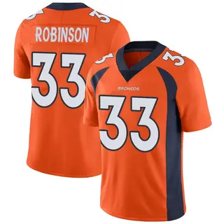 Denver Broncos Youth Jaden Robinson Limited Team Color Vapor Untouchable Jersey - Orange