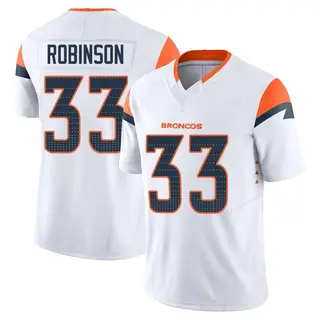 Denver Broncos Youth Jaden Robinson Limited Vapor F.U.S.E. Jersey - White