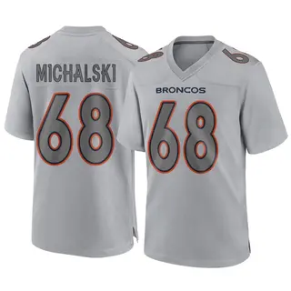 Denver Broncos Youth Joe Michalski Game Atmosphere Fashion Jersey - Gray