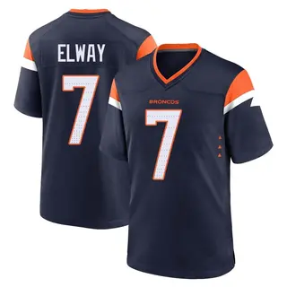 Denver Broncos Youth John Elway Game Alternate Jersey - Navy