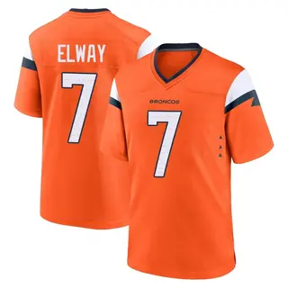 Denver Broncos Youth John Elway Game Jersey - Orange