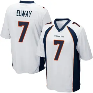 Denver Broncos Youth John Elway Game Jersey - White