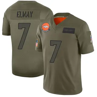 Denver Broncos Youth John Elway Limited 2019 Salute to Service Jersey - Camo