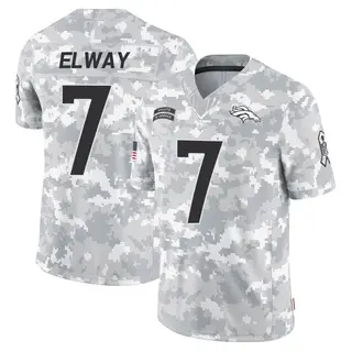 Denver Broncos Youth John Elway Limited 2024 Salute to Service Jersey - Arctic Camo