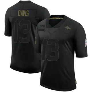 Denver Broncos Youth Kaden Davis Limited 2020 Salute To Service Jersey - Black