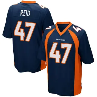 Denver Broncos Youth Karene Reid Game Alternate Jersey - Navy Blue