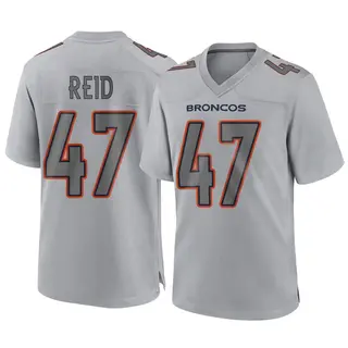 Denver Broncos Youth Karene Reid Game Atmosphere Fashion Jersey - Gray