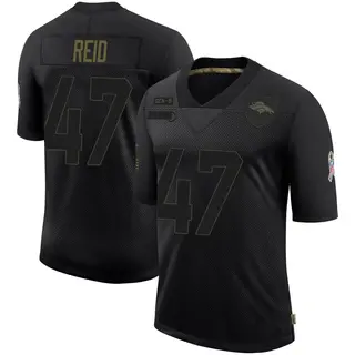 Denver Broncos Youth Karene Reid Limited 2020 Salute To Service Jersey - Black