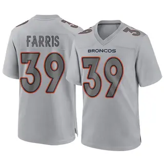 Denver Broncos Youth Rojesterman Farris Game Atmosphere Fashion Jersey - Gray