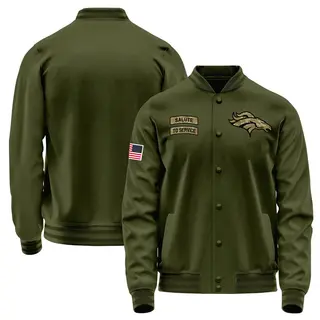 Denver Broncos Youth Salute to Service Sideline Performance Jacket - Olive