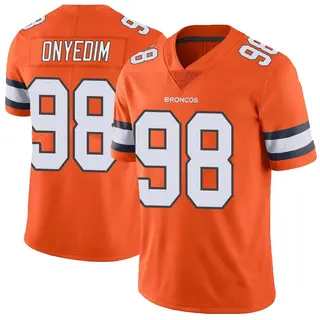 Denver Broncos Youth Tyler Onyedim Limited Color Rush Vapor Untouchable Jersey - Orange
