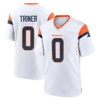 Denver Broncos Youth Zach Triner Game 2nd Jersey - White
