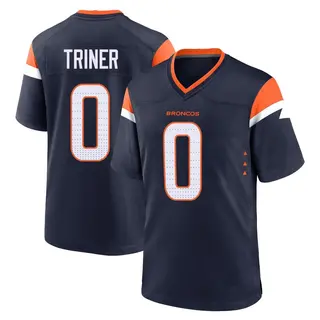 Denver Broncos Youth Zach Triner Game Alternate Jersey - Navy