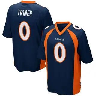 Denver Broncos Youth Zach Triner Game Alternate Jersey - Navy Blue