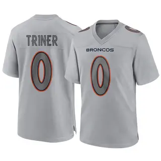 Denver Broncos Youth Zach Triner Game Atmosphere Fashion Jersey - Gray