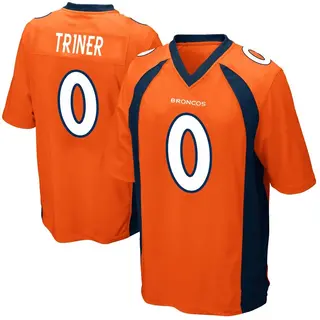 Denver Broncos Youth Zach Triner Game Team Color Jersey - Orange