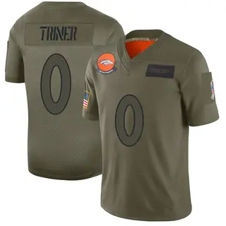 Denver Broncos Youth Zach Triner Limited 2019 Salute to Service Jersey - Camo
